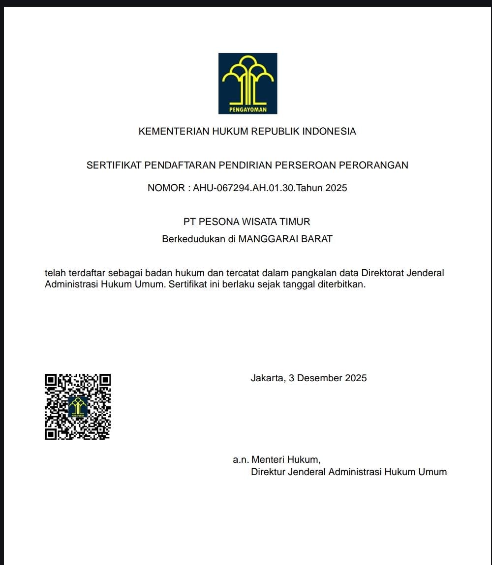 Dokument Izin Adele Komodo Tour